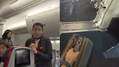 El joven utilizó unas gafas inteligentes con cámara para registrar parte de la discusión dentro de la aeronave.
