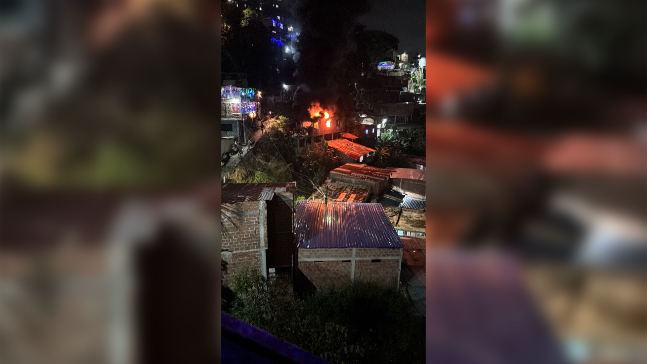Incendio en Los Chorros