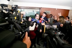 Alejandro Carranza, abogado del presidente Gustavo Petro, llegó a la Comisión de Acusación de la Cámara de Representantes.