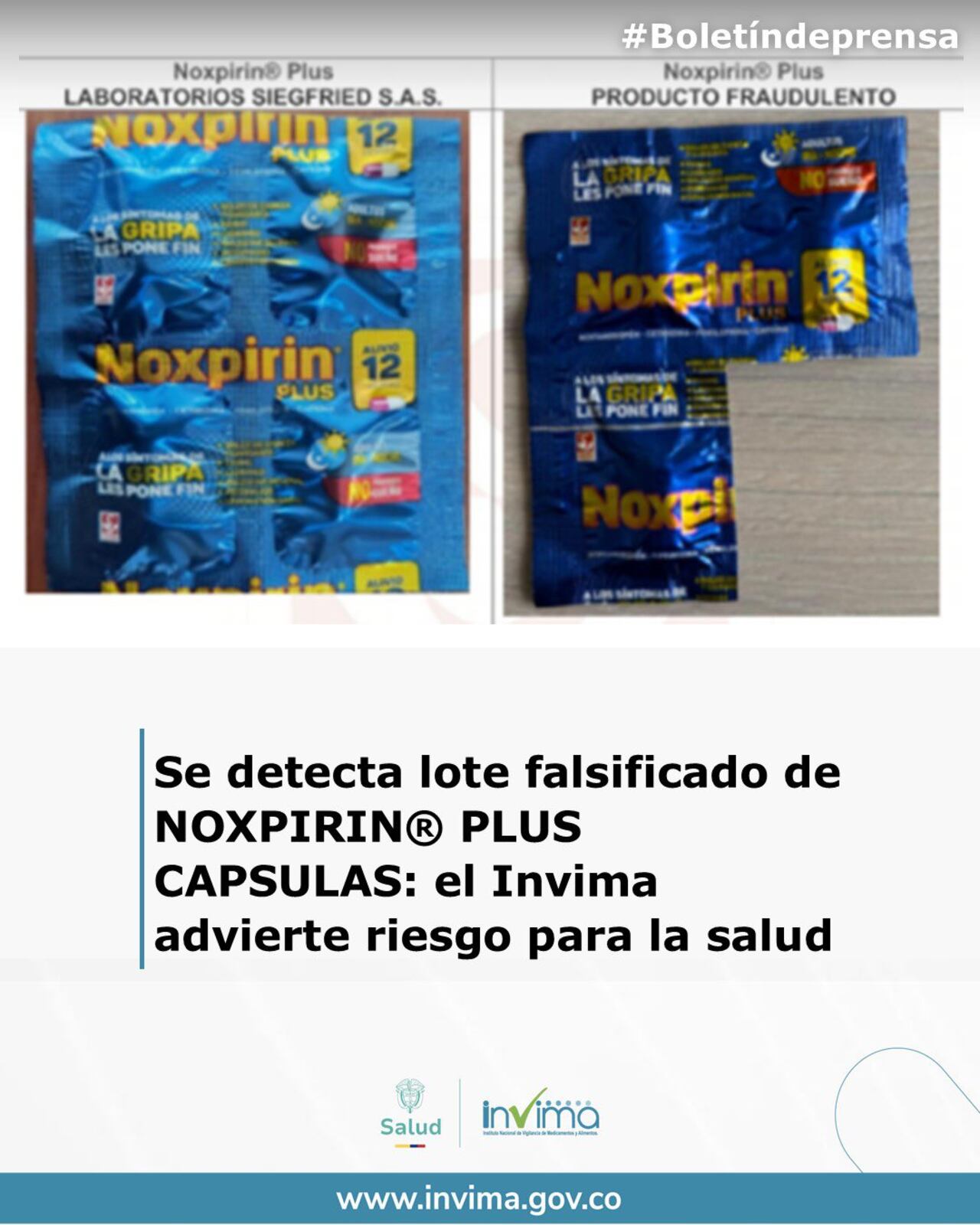 Ante la situación, la autoridad sanitaria recomendó a la ciudadanía no adquirir ni consumir el producto identificado.