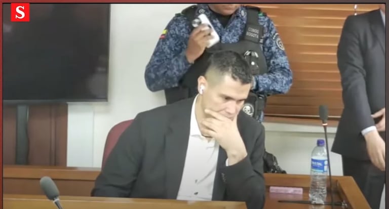 Juan Guillermo Monsalve en su declaración en el juicio contra el expresidente Álvaro Uribe Vélez.