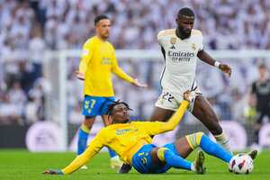 Antonio Rudiger, jugador del Real Madrid, frente a Las Palmas.