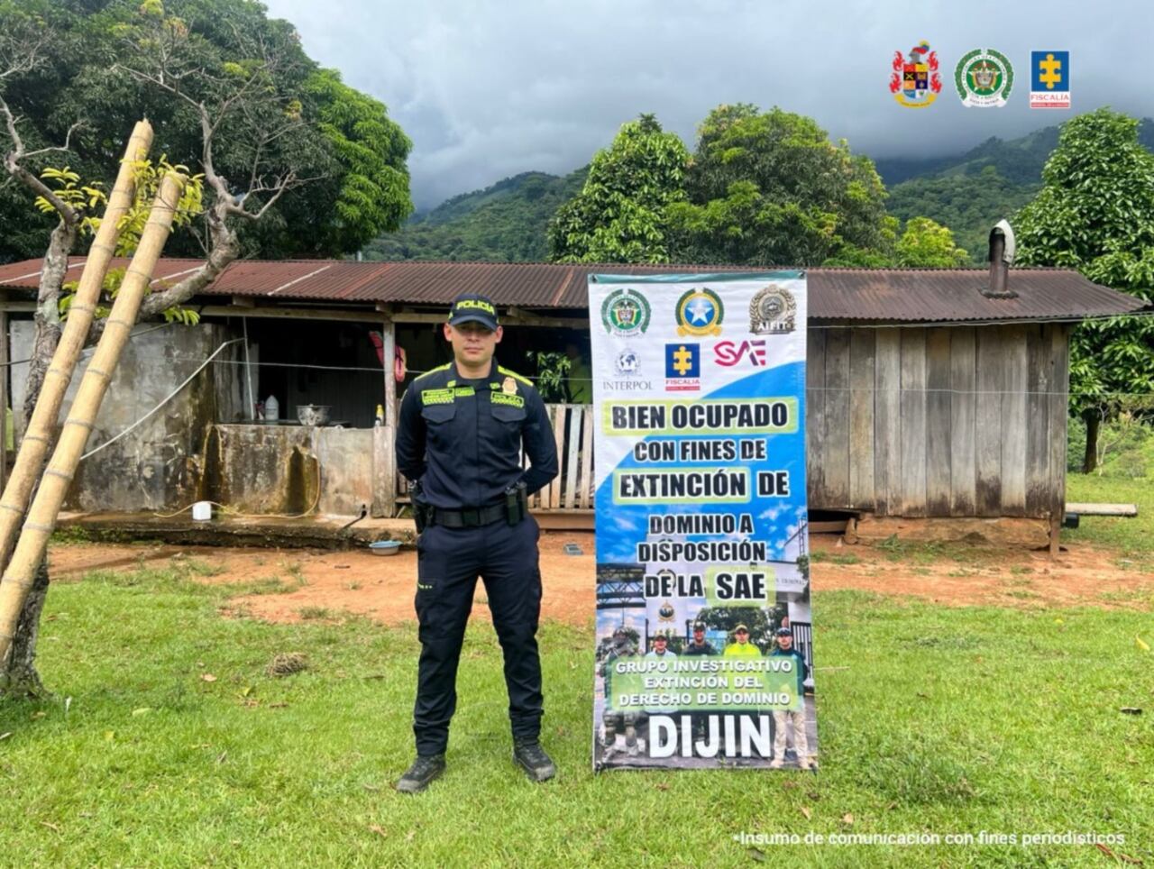 Los bienes fueron avaluados en 11.500 millones de pesos.