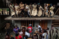 En Juntas, la última comunidad del río Río Yurumanguí, la celebración de los Manacillos se ha transmitido de generación en generación.
Foto: Ever Andrés Mercado / World Press Photo
