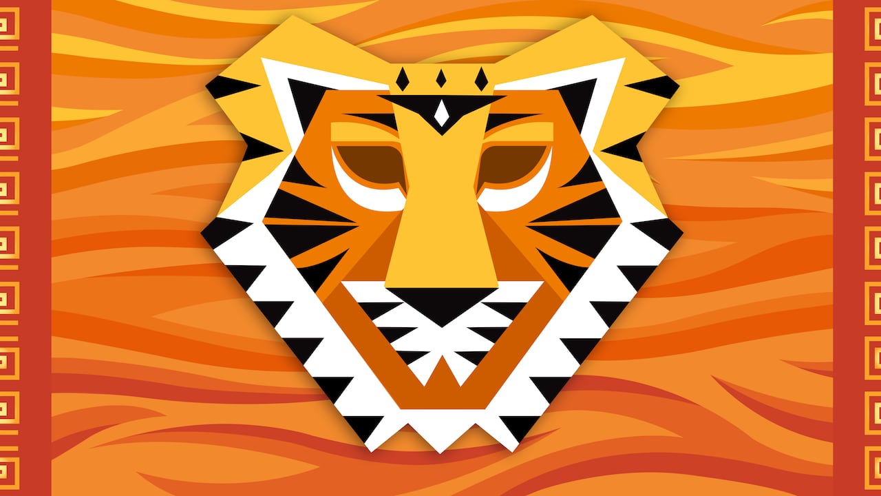 Tigre del horóscopo chino.