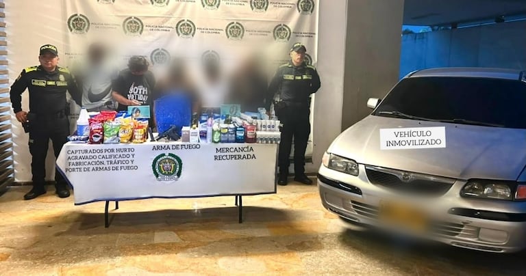 Cinco personas fueron capturadas en Yumbo, señaladas de hurtar productos en establecimientos comerciales bajo la modalidad de ‘hormiga’.