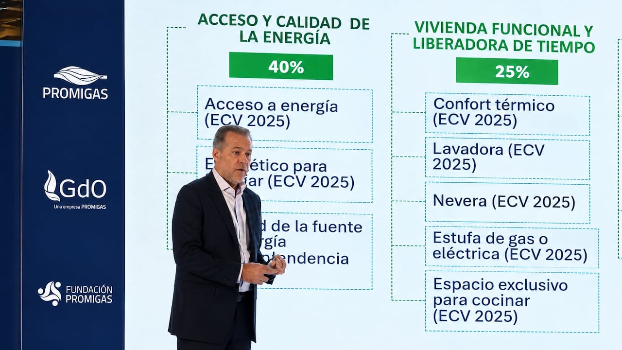 Juan Manuel Rojas, presidente de Promigas, presentó el informe de pobreza energética.
