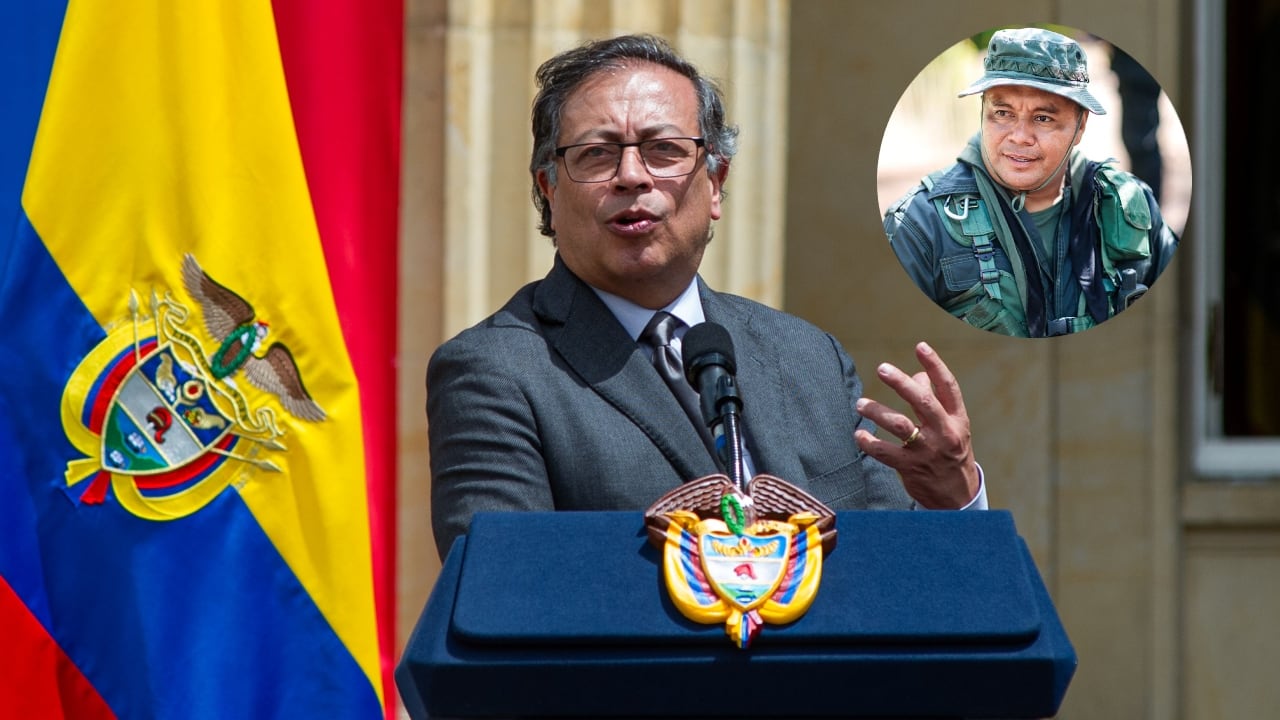 Presidente Gustavo Petro y alias Calarcá.