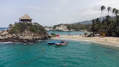 El Parque Tayrona, ubicado en el departamento del Magdalena (Colombia)