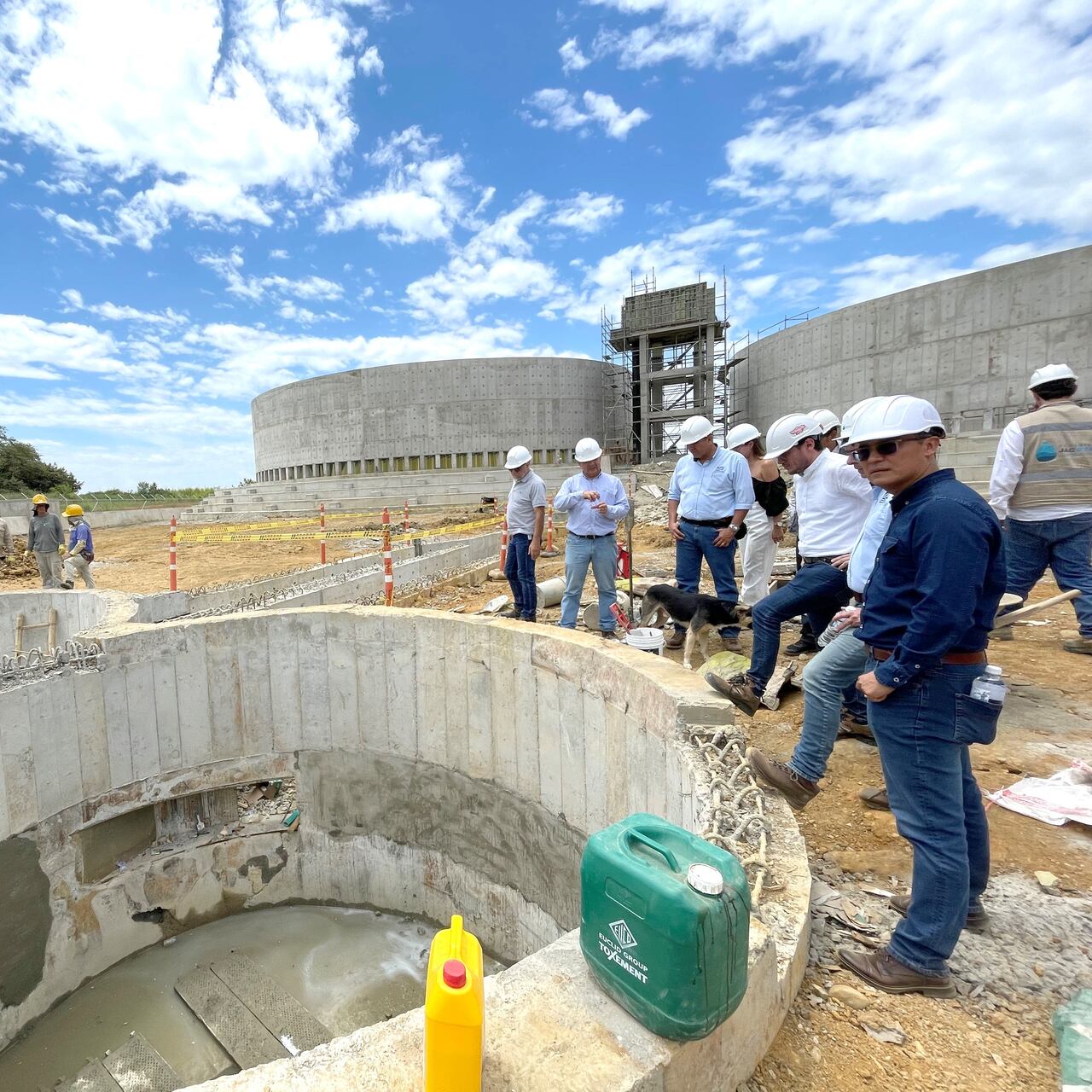 construcción de alcantarillado sanitario corregimiento San Isidro Vereda El Triunfo