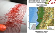 Uno de los sismos se registró sobre las 3:37 a. m., con una magnitud de 3,3 y una profundidad de 74 kilómetros, según el reporte del Servicio Geológico Colombiano.