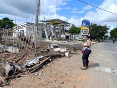 Viviendas destruidas tras ataque en El Estrecho, El Patía