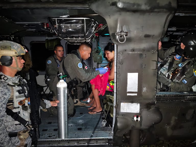 Bebé herido por disparo en Chocó fue evacuado en helicóptero hacia Antioquia