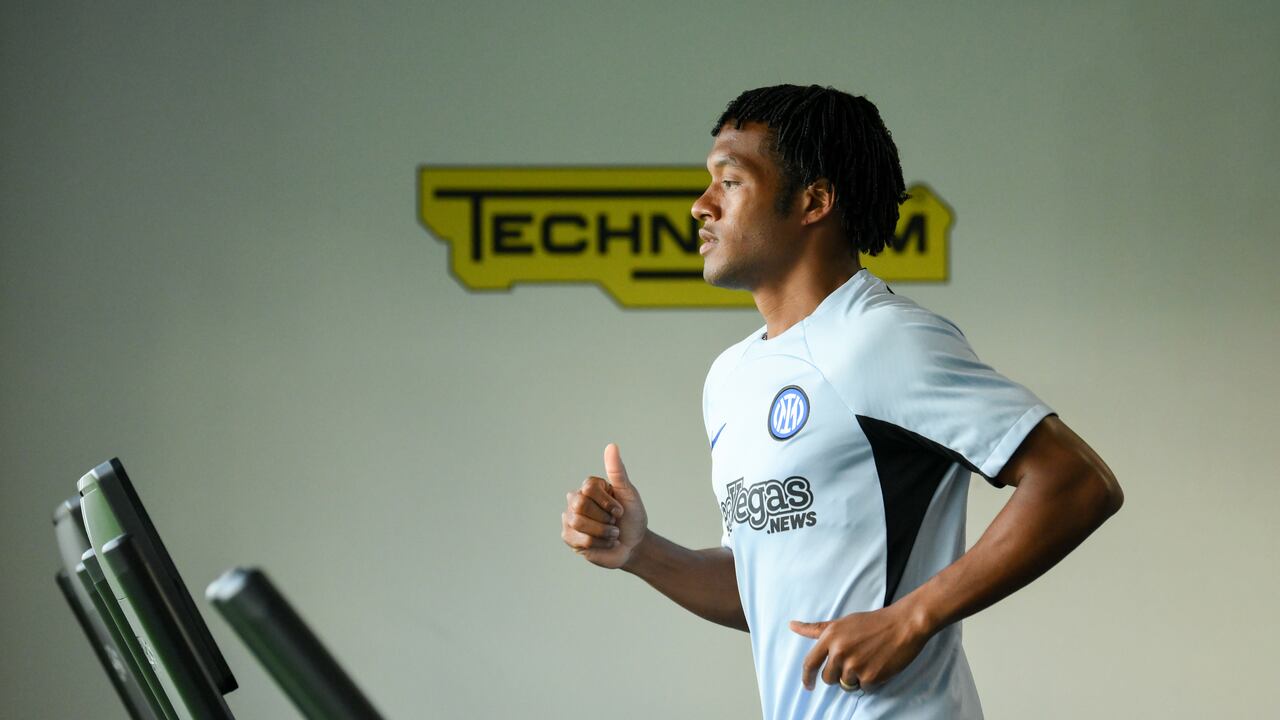 Juan Guillermo Cuadrado en sus exámenes médicos con el Inter de Milán.