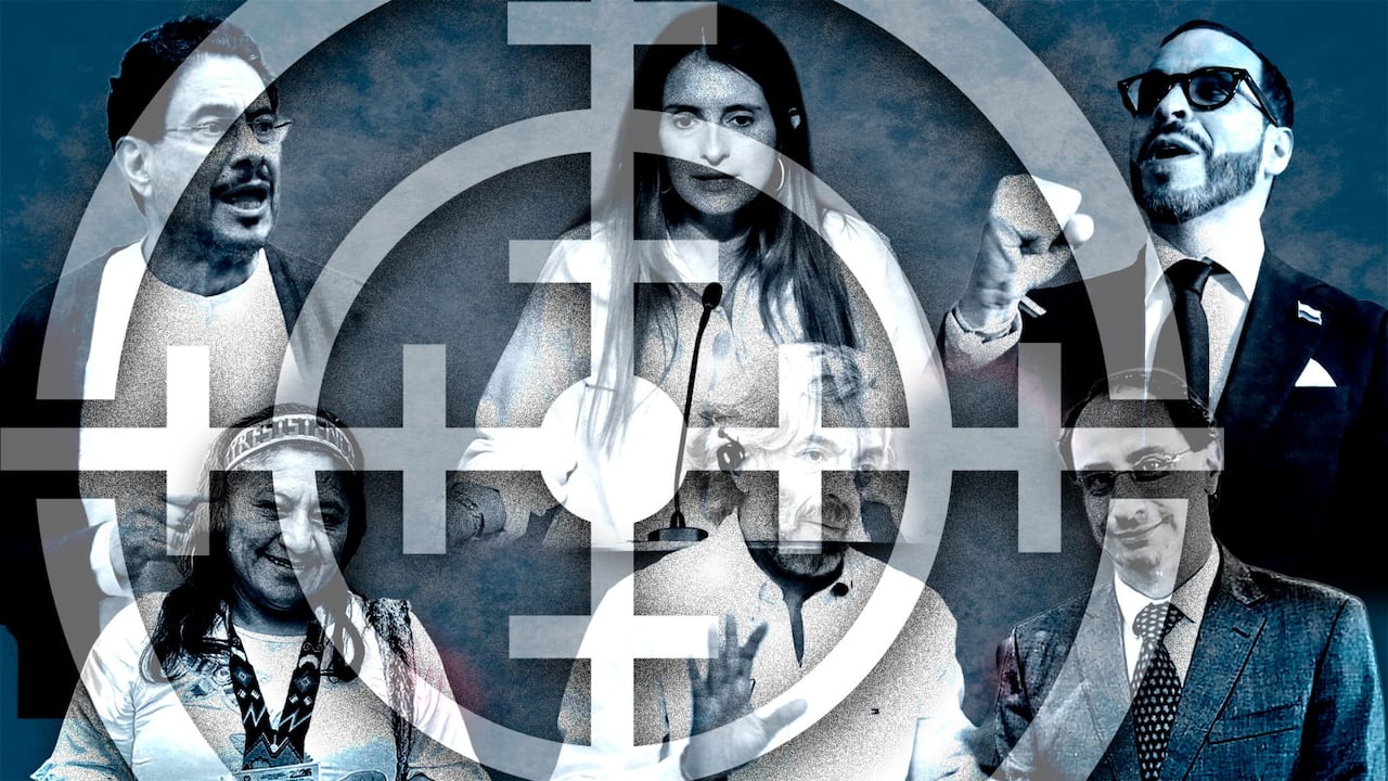 Las candidaturas presidenciales de Iván Cepeda y Aída Quilcué; Paloma Valencia y Juan Daniel Oviedo, y Abelardo de la Espriella y José Manuel Restrepo han denunciado haber recibido amenazas en su contra por parte de organizaciones criminales.