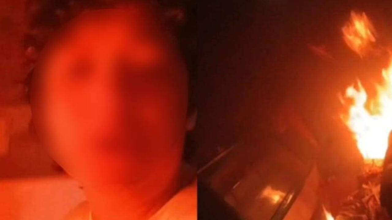 La vivienda fue consumida casi en su totalidad por las llamas.