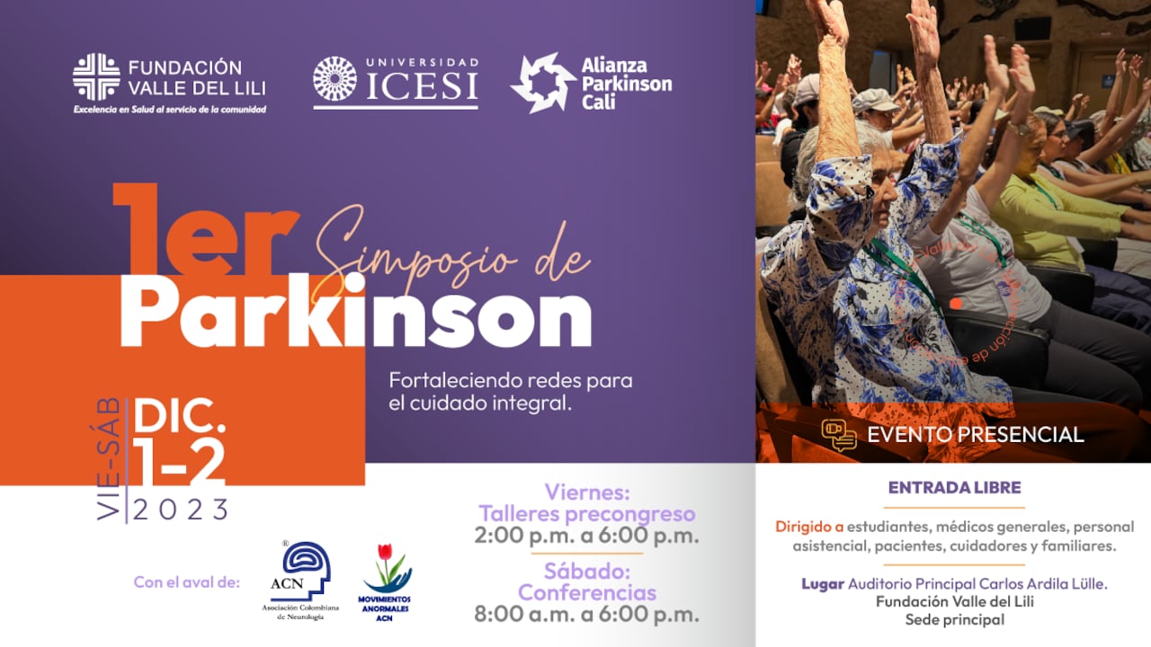 Entre los temas del simposio se encuentran: principios básicos para el diagnóstico, manejo y seguimiento de personas con enfermedad de Parkinson.