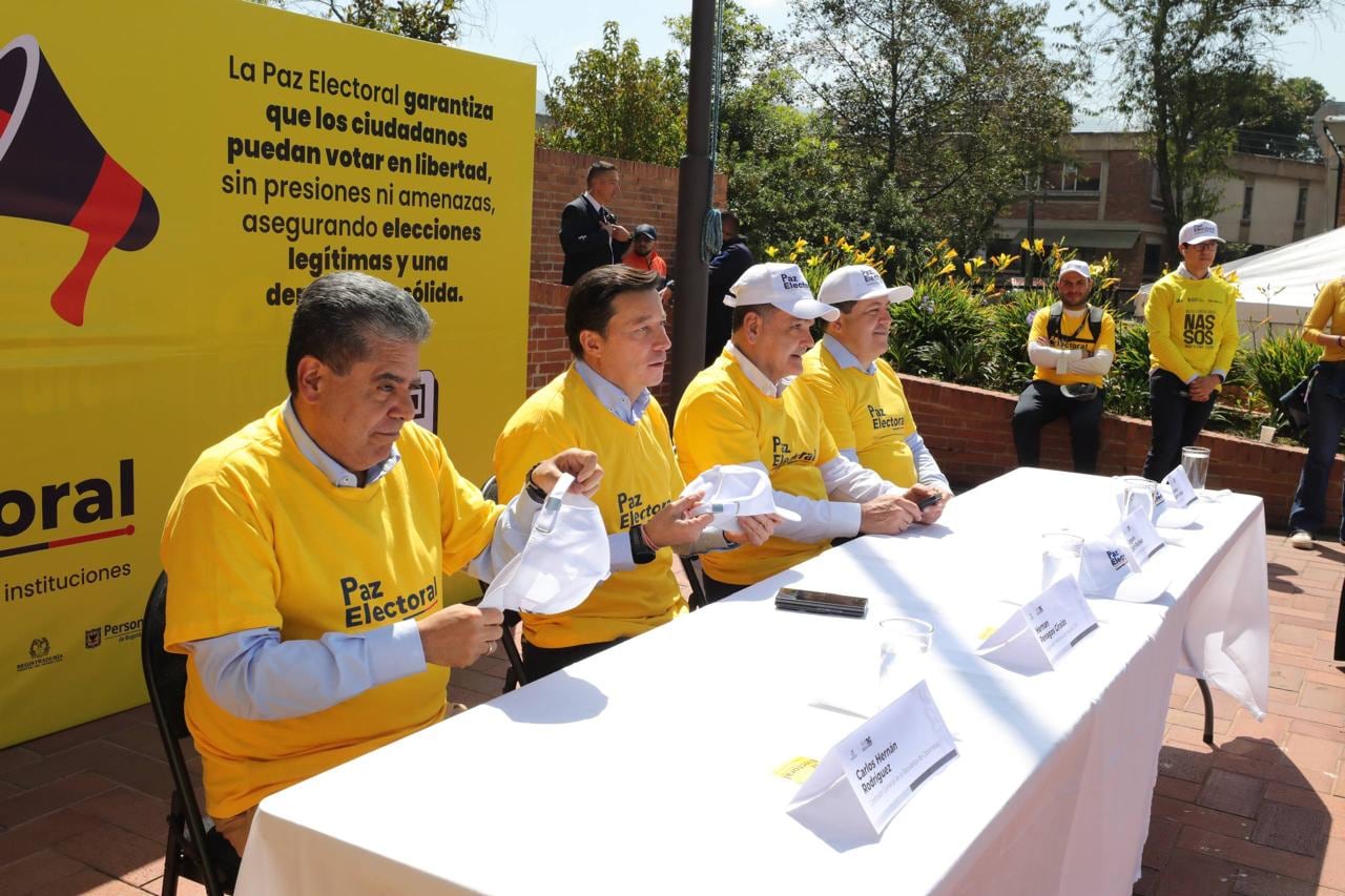 Representantes de la Procuraduría General de la Nación, la Registraduría Nacional del Estado Civil y la Contraloría General de la República participaron en la estrategia para blindar el proceso electoral.