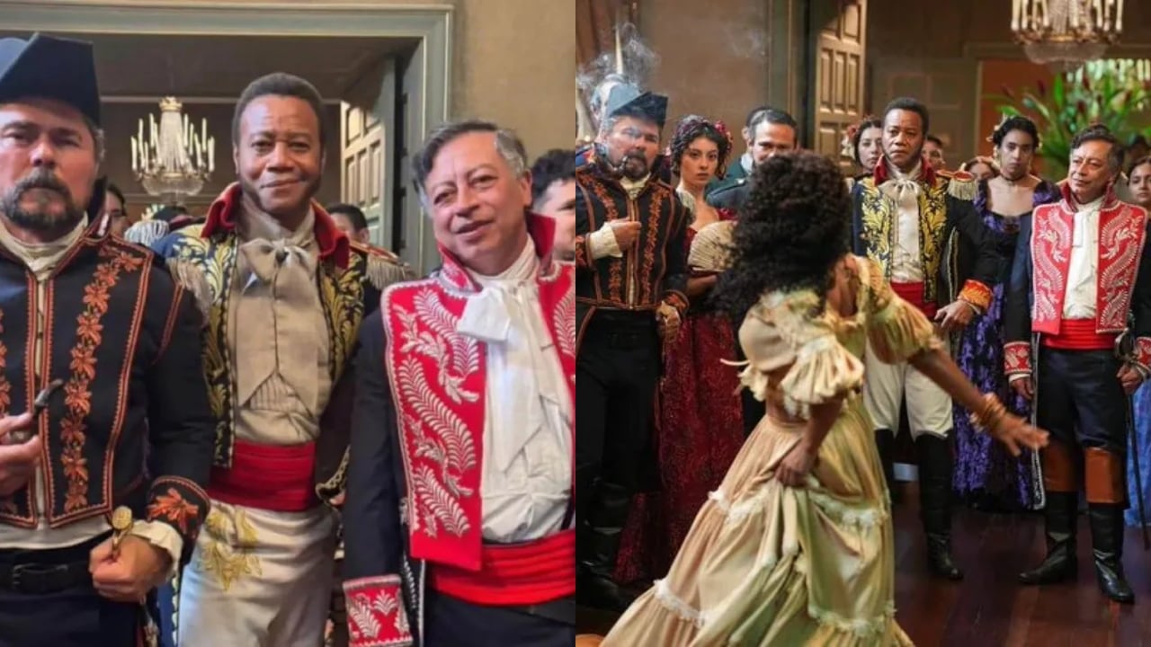 Imágenes del rodaje de la película del almirante Padilla en la que aparecerá el presidente Gustavo Petro.