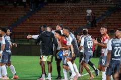Los jugadores del Junior de Barranquilla celebran su pase a la gran final de la Liga Colombiana II-2025.