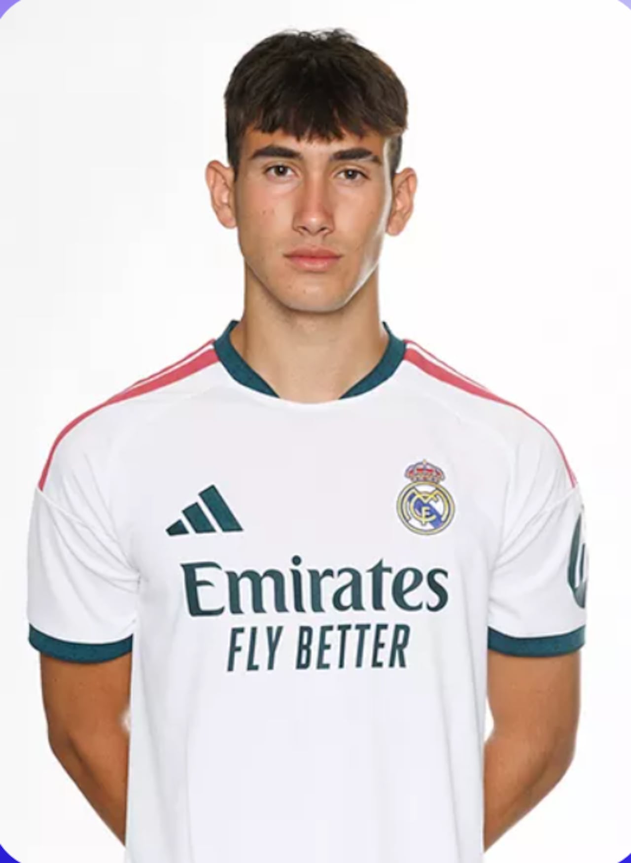 Foto de Unai Ordóñez Elola en el página oficial del Real Madrid.