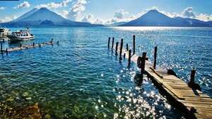 Lago de Atitlán, en Guatemala