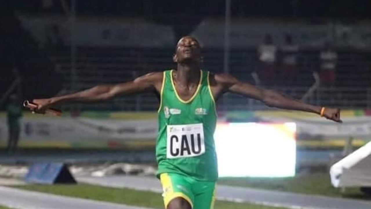 El atleta caucano Jhon Sebastián Obando