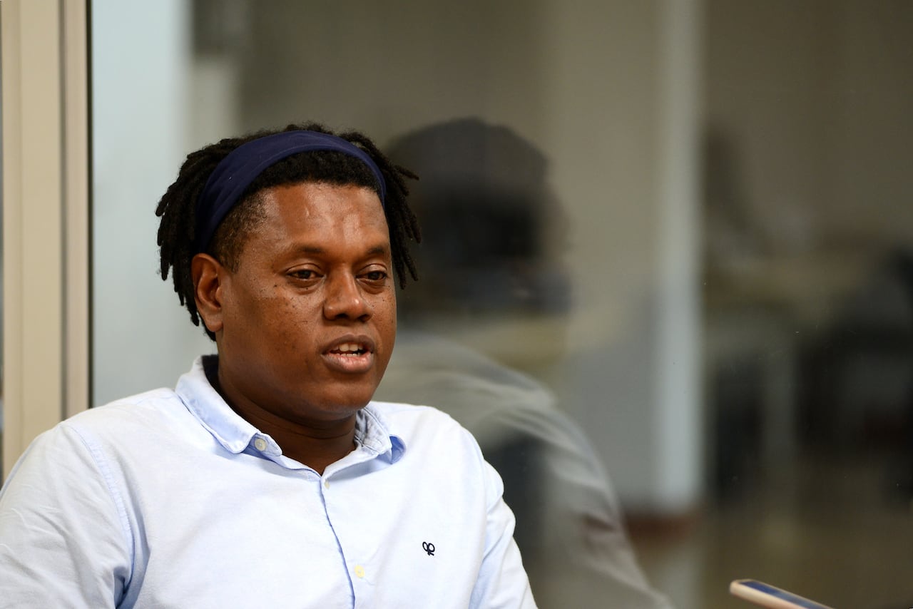 Política: Entrevista al candidato a la alcaldía de Cali. Javier Garcés. Agosto 31-23. Foto José L Guzmán. El País,