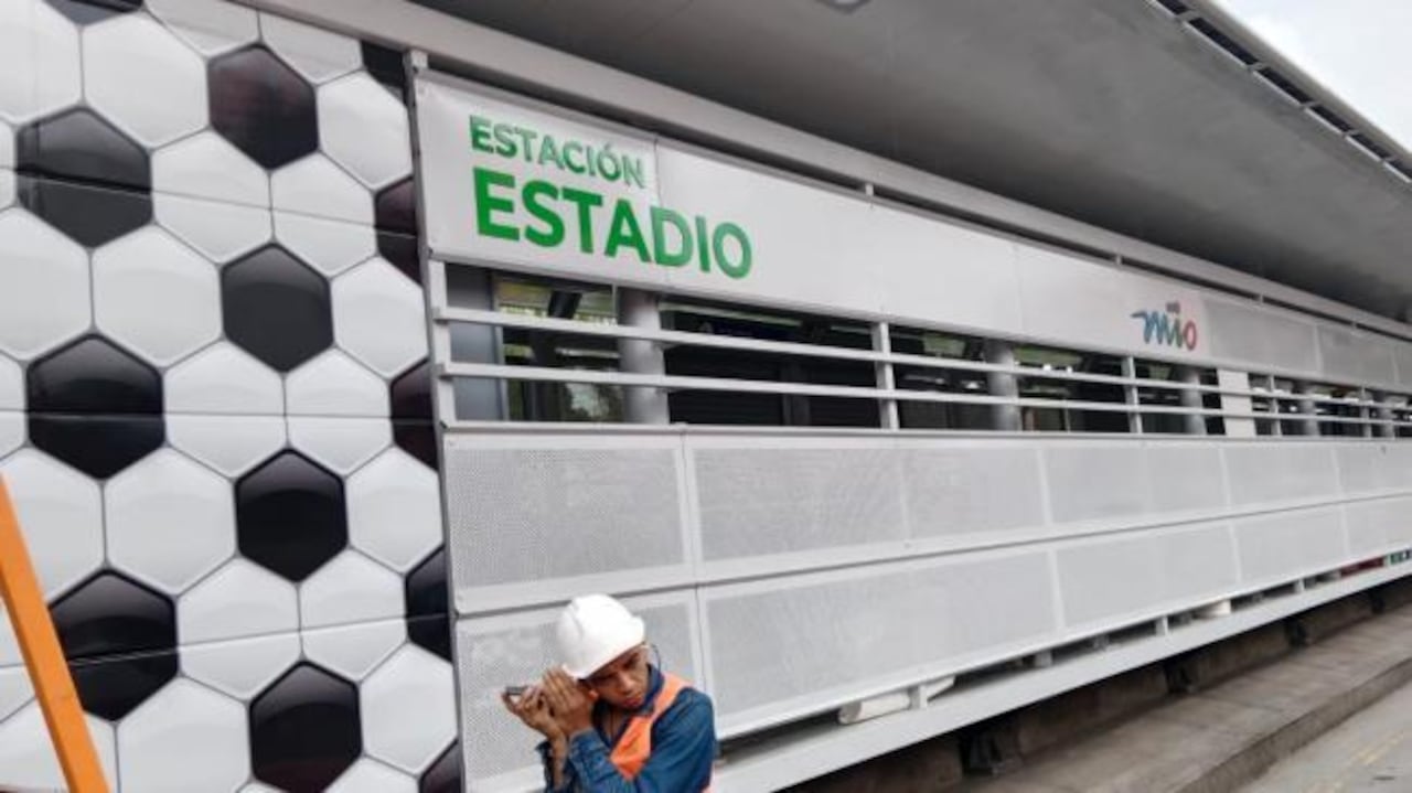 Vagón norte de la estación Estadio del MÍO.