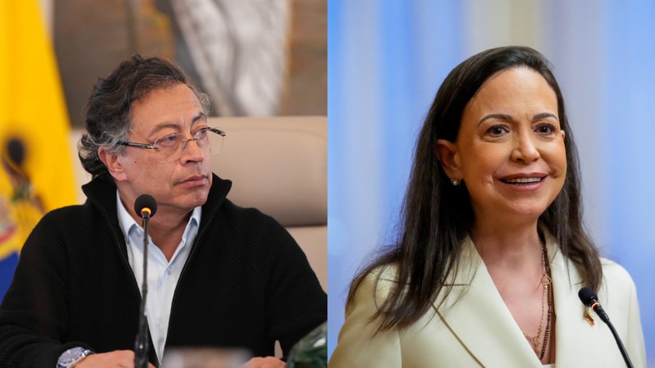 Gustavo Petro y María Corina Machado.