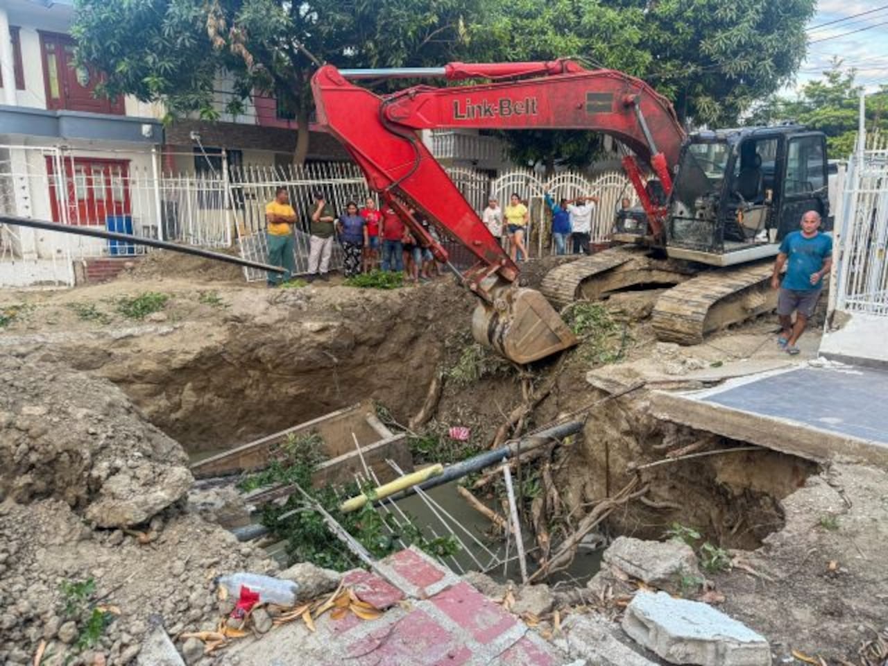 El contratista indicó que la obra podría estar en un plazo de tres días.
