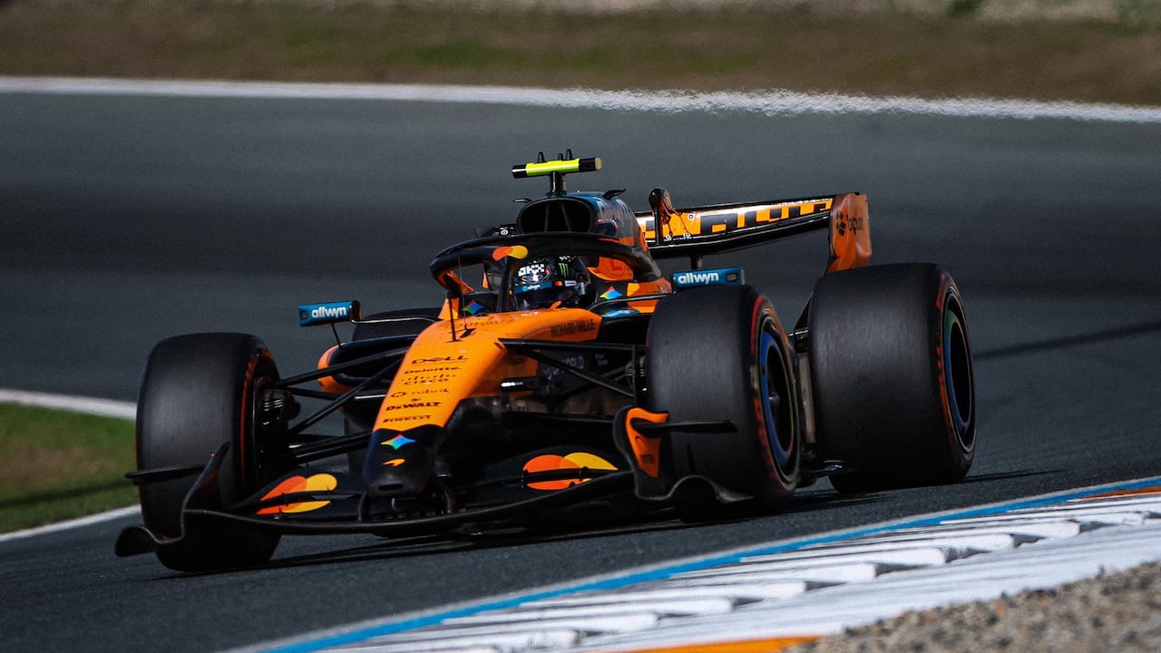 Lando Norris al mando de su monoplaza en el Gran Premio de Países Bajos 2026.