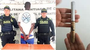Capturado con arma de fuego inusual de fabricación artesanal en el oriente de Cali