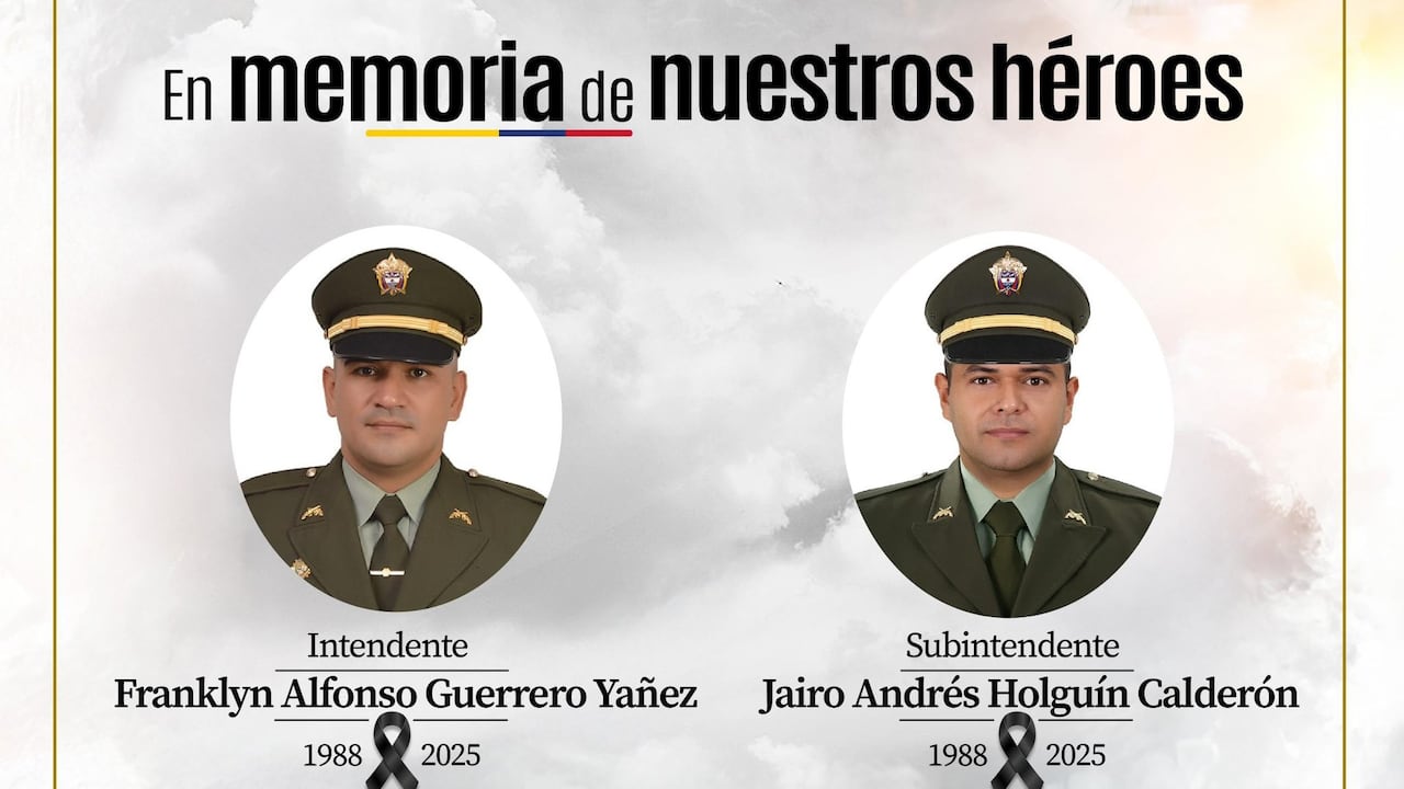 Policías fallecidos en Norte de Santander