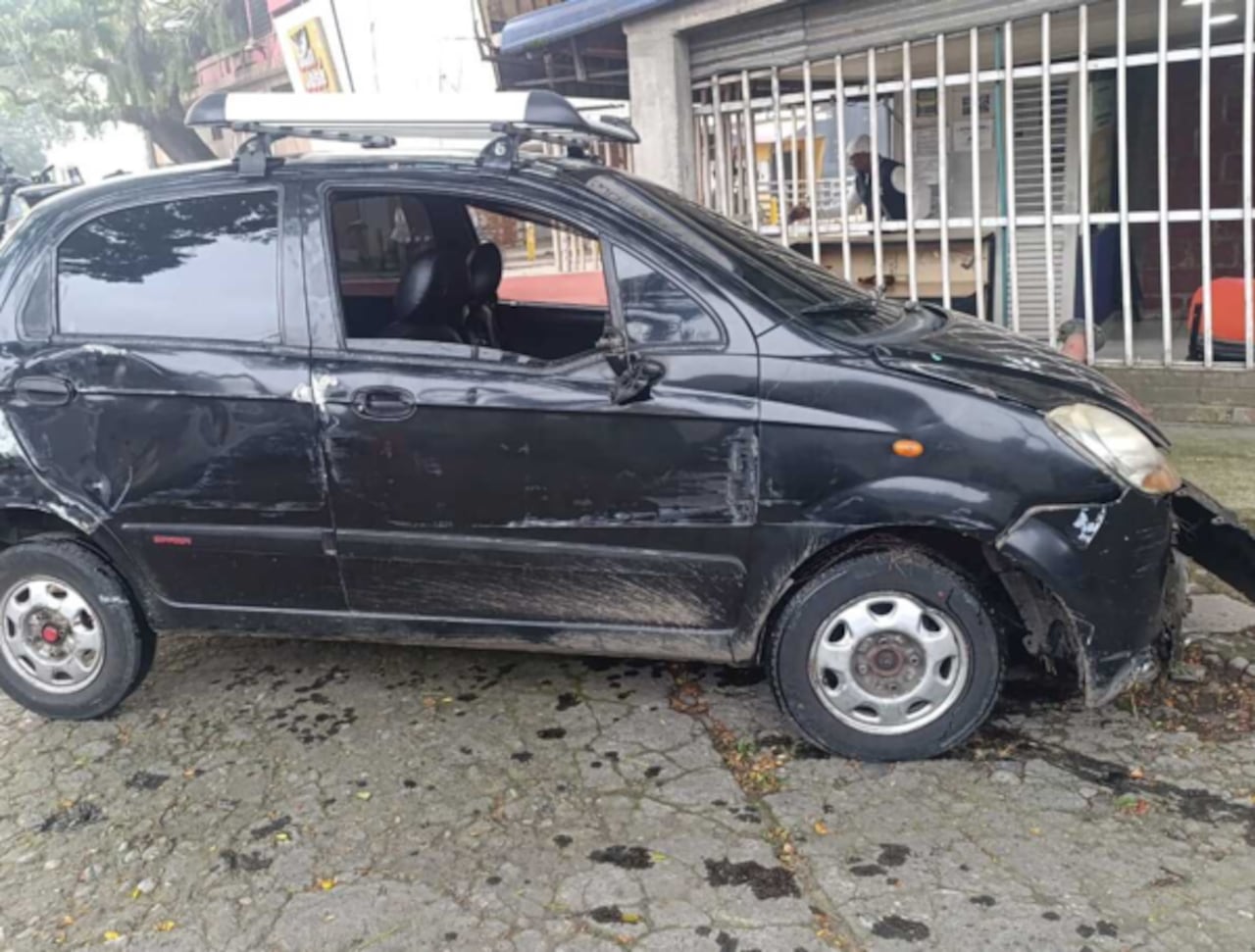 El vehículo hurtado y posteriormente recuperado por la Policía Metropolitana de Cali.