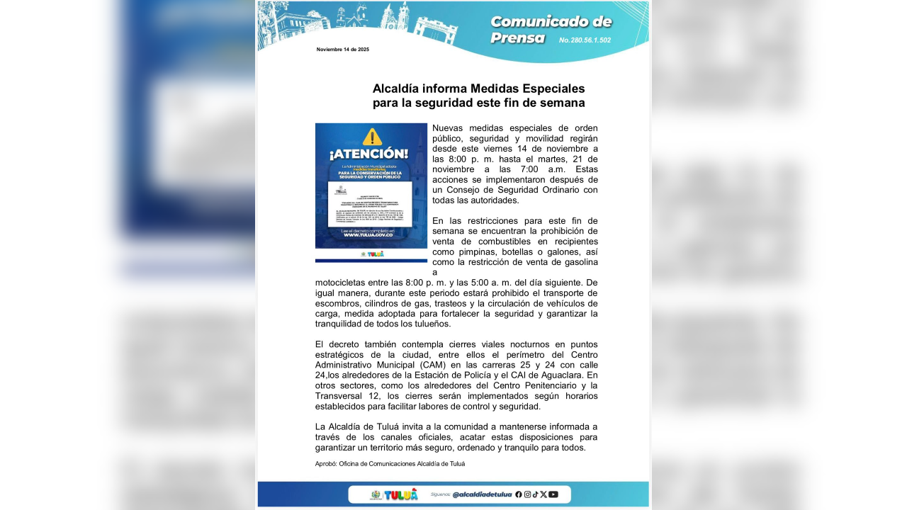 Autoridades recomiendan seguir las normas y mantenerse informados sobre los cambios.