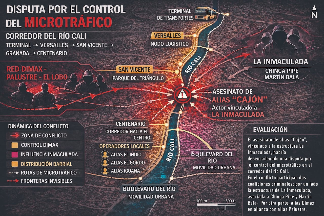 Así se disputa el control por las economías ilegales en el centro de Cali.