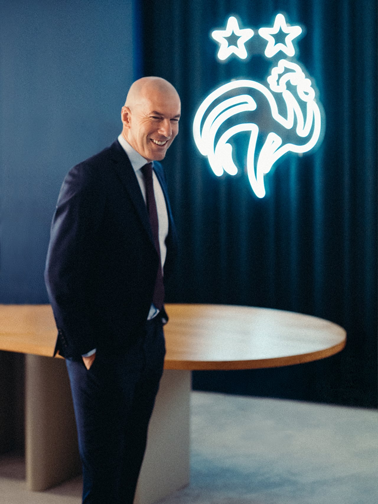 Zinedine Zidane previo a su presentación como seleccionador de Francia.