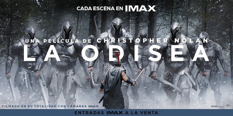 La nueva producción de Christopher Nolan apuesta por el formato IMAX para ampliar la escala visual de la adaptación del clásico poema de Homero.