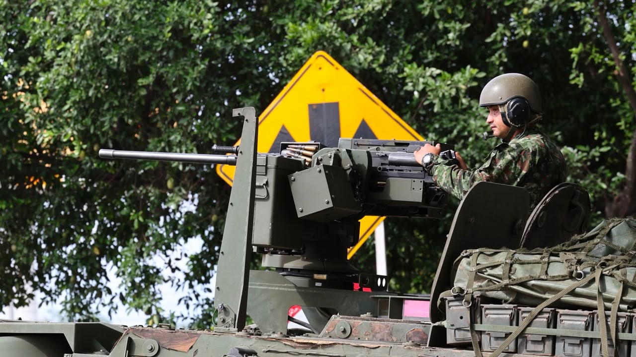 La Tercera Brigada del Ejército Nacional tiene en territorio un componente de vehículos blindados de combate LAV III en Cali.