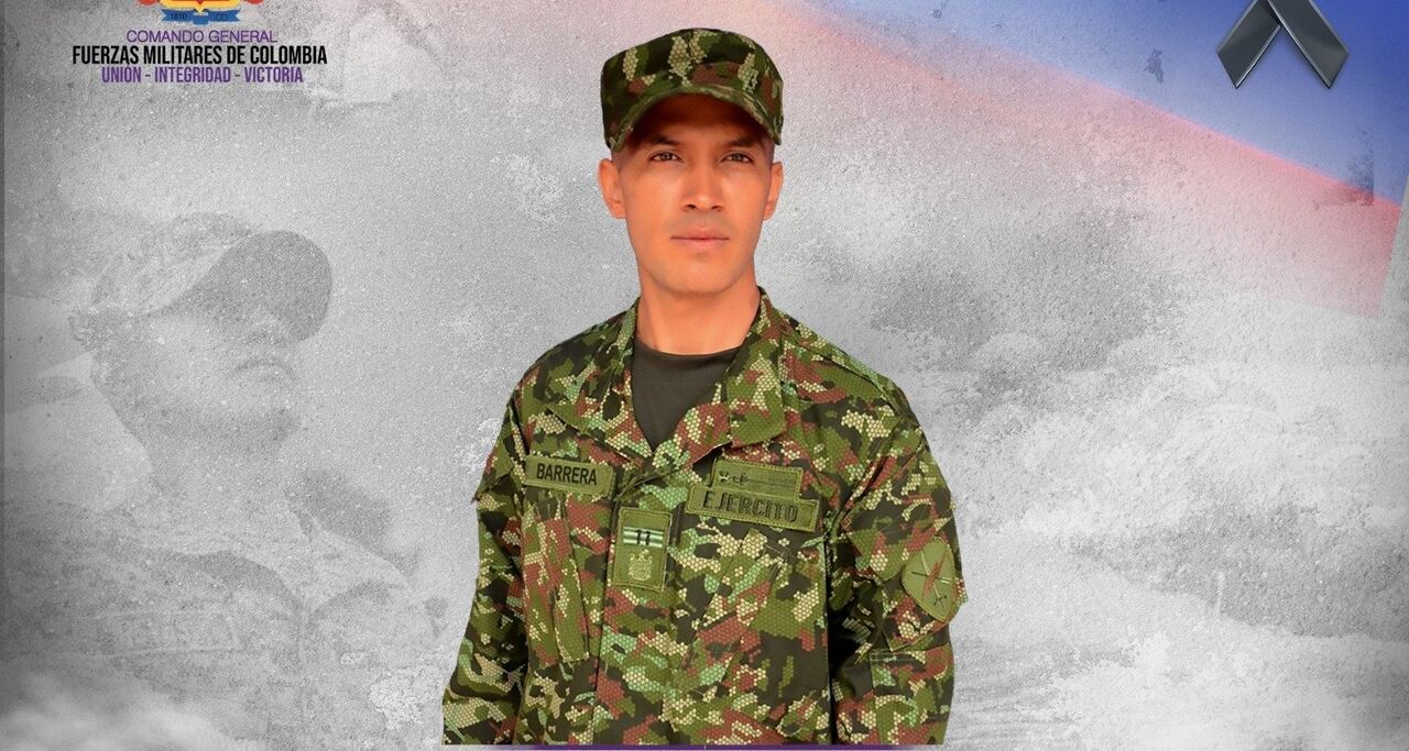 Soldado profesional Gilberto Barrera Fernández.