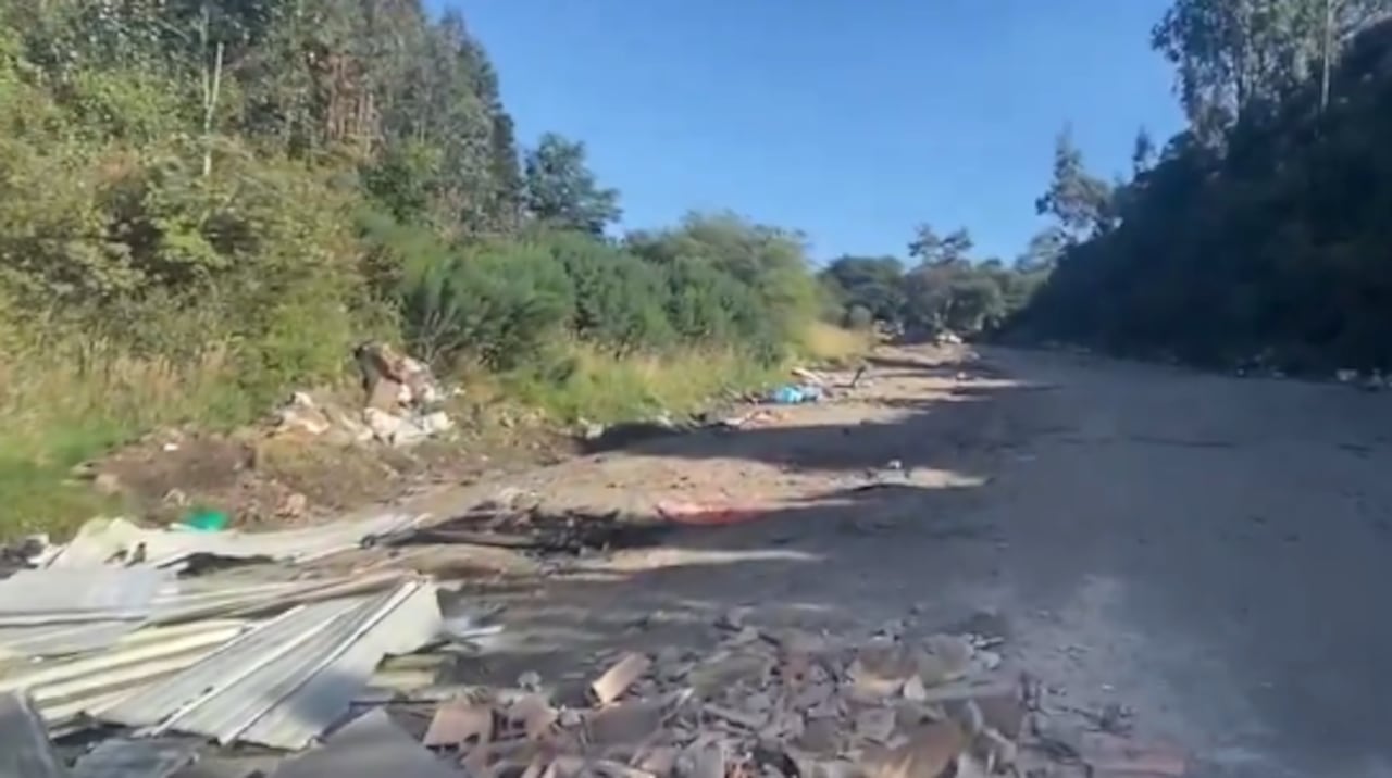 Así es el lugar donde se encontró el cuerpo del docente.
