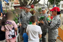 Fuerza Aeroespacial Colombiana entregó regalos a los niños del Valle del Cauca y Cauca.