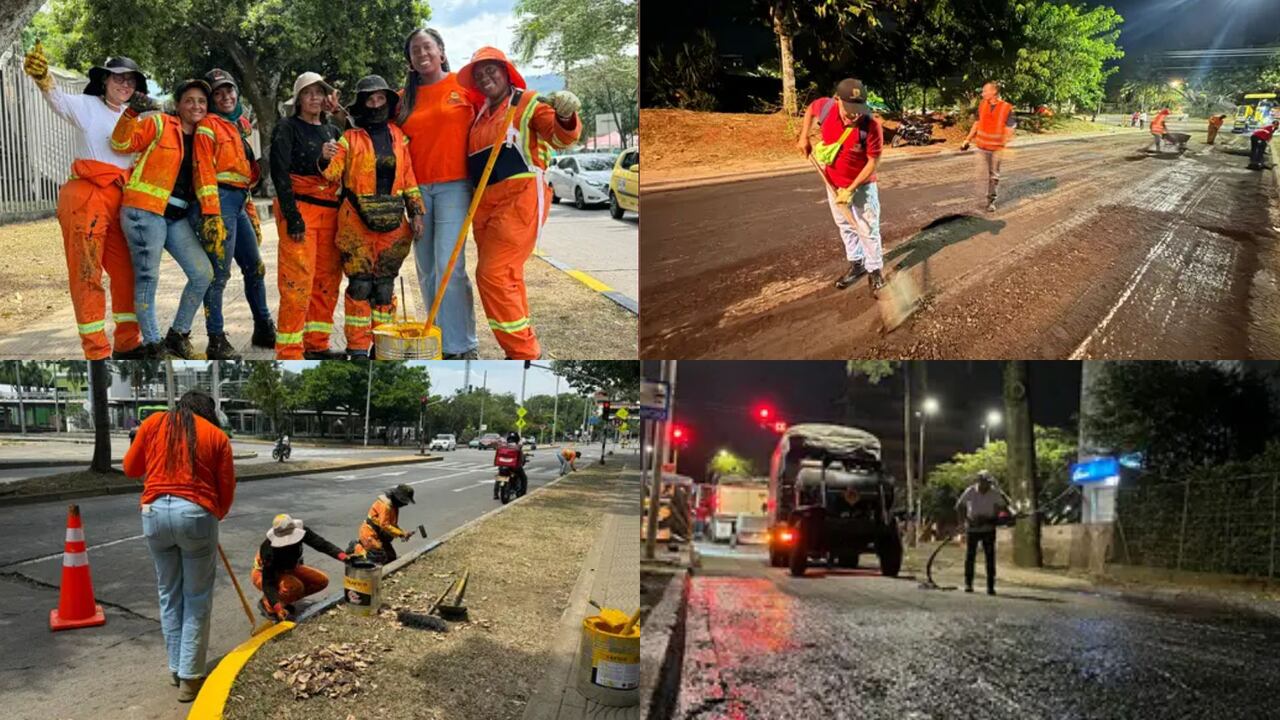 Secretaría de Infraestructura recupera vías, bordillos y andenes aledaños a la Ciudadela Petronio Álvarez.