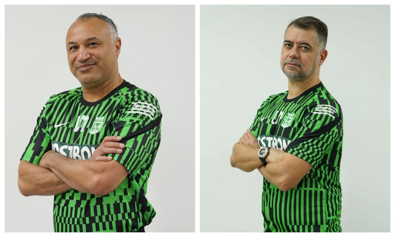 William Amaral, técnico de Nacional y Caio Mello, asistente