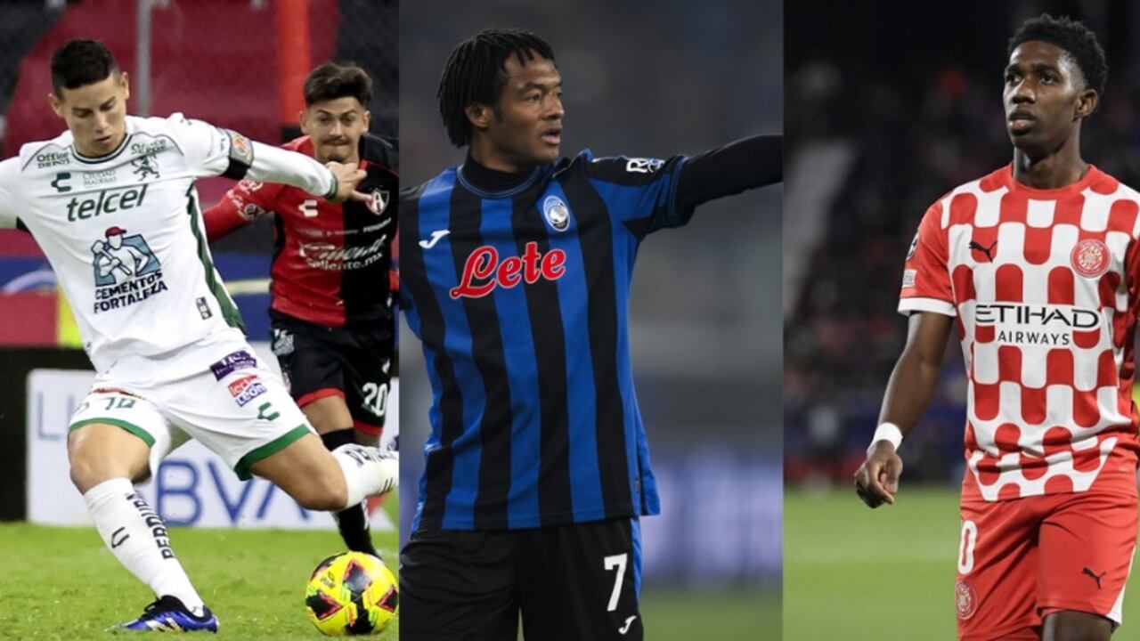 James Rodríguez, Juan Guillermo Cuadrado y Yaser Asprilla, son parte de los colombianos que tendrán acción este sábado.