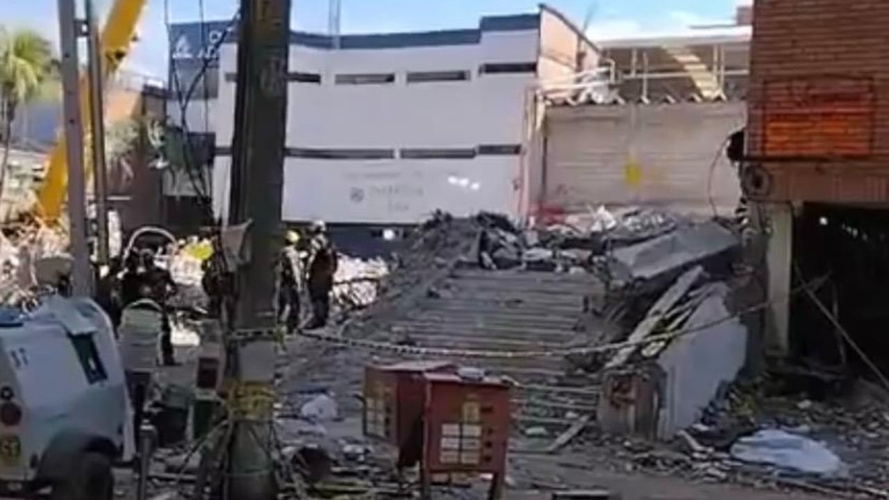 Así quedó el lugar donde hasta hace unos días quedaba el Edificio Vanessa.