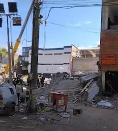 Así quedó el lugar donde hasta hace unos días quedaba el Edificio Vanessa.