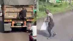 Saqueos a camiones en la vía al puerto de Buenaventura. robos