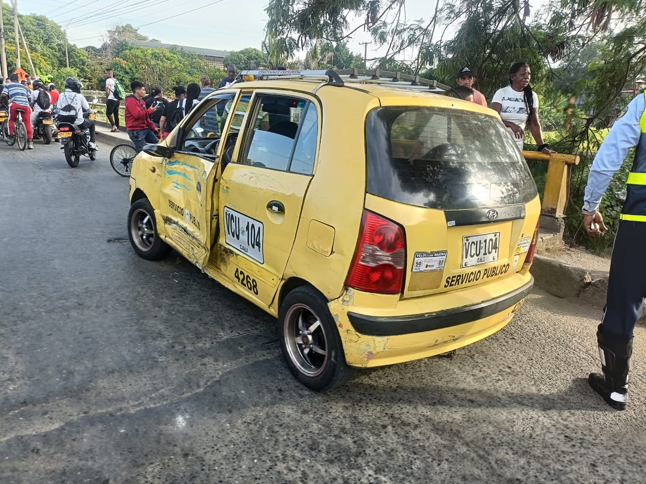 Accidentes de tránsito en la mañana del 25 de abril de 2026.